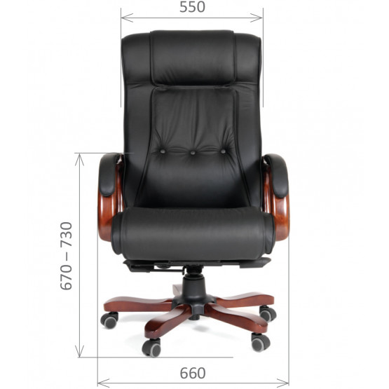 Офисное кресло CHAIRMAN 653 кожа