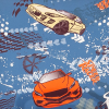 Ткань велюр с рисунком "Машинки"